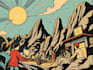 draw a retro vintage comic illustration