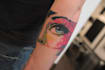 create sleeve tattoo design in geometric style