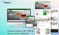 convert figma to html, psd to html with bootstrap or tailwind css