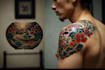 create a tattoo design in japanese style
