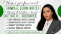 ghostwrite skincare ebook and beauty content for your brand