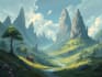 fantasy landscapes, illustration, environment