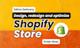 do shopify store design and redesign, shopify store design