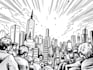 drawing comic page illustration