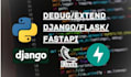 develop a full stack python django web app with react