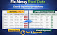 clean, format, and organize excel or google sheets data