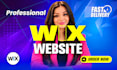 wix landing page, wix sales page, wix one page design, landing page wix