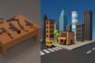 create  low poly 3d models and environments for your project