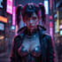 make cyberpunk character art