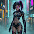 create cyberpunk character art