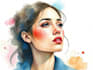 create a custom watercolor portrait