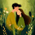 create cartoon disney couple portrait