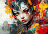 design a multi layer graffiti stencil art for spray painting