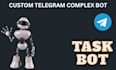 telegram complex bot, task bot, api