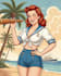 draw curvy and chubby pin up
