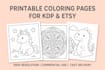 create printable coloring pages for KDP and etsy