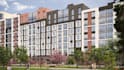 render 3d architectural  commercial exterior building, outdoor, backyard design