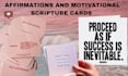 design printable affirmation motivational scripture cards
