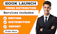 write, distribute book press release, press release distribution, book launch pr