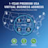 provide a professional USA virtual business address and mail forwarding