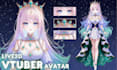draw and rig anime vtuber live2d model vtuber avatar rigging for vtube studios