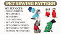 do dog and cat sewing pattern grading tech pack pet clothing design