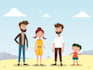 create a unique flat vector illustration