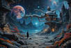 do amazing art retro horror, stoner, psychedelic