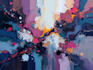 create unique abstract digital oil painting