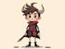make a drawn vector character design