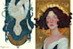 draw anything in art nouveau style