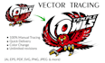 do vector tracing, vectorize logo, convert image to vector