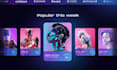 design website using lovable and modern UI UX design