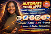 automate notion jira slack github asana google drive zapier make com integration