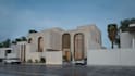 create a realistic luxury villa exterior render