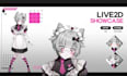 design live2d model, 2d vtuber model, vtuber rigging, live2d vtuber model