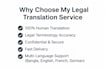 translate legal documents between bangla, english, french and german