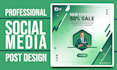 design professional social media post, banner ads design