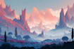 make  fantasy landscape concept art