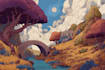 make fantasy landscape or enviroment art