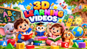 create 3d kids songs and nursery rhymes animation for youtube