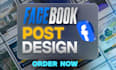 design high engagement facebook posts for business promotion and ads