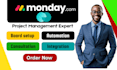 setup monday monday crm airtable clickup make com automation monday com expert