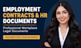 draft employment contracts, HR letters and legal workplace documents
