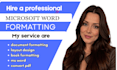 do a book formatting layout design microsoft word formatting ms word pdf to word