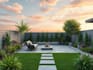design your backyard, garden, terrace, realistic landscape