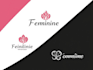 create a luxurious minimalist feminine logo design