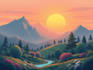 create concept art, landscape design