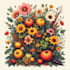 draw an unique botanical illustration