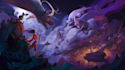 create ancient mythology illustrations